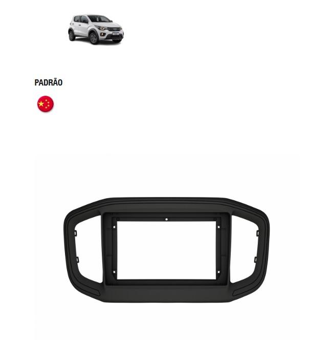MOLDURA 9 FIAT STRADA 2021> FIAT FIORINO/ PEUGEOT PARTNER RAPID 2022> E FIAT MOBI 2026> PRETO FOSCO FIAMON