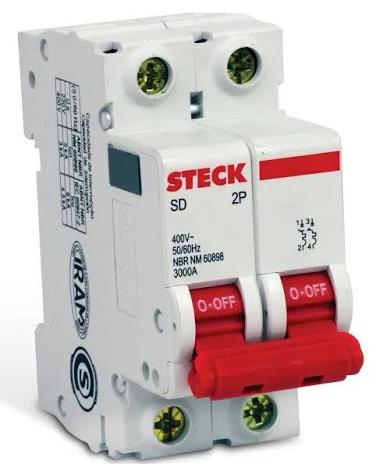 MINI DISJUNTOR BIPOLAR 80A STECK