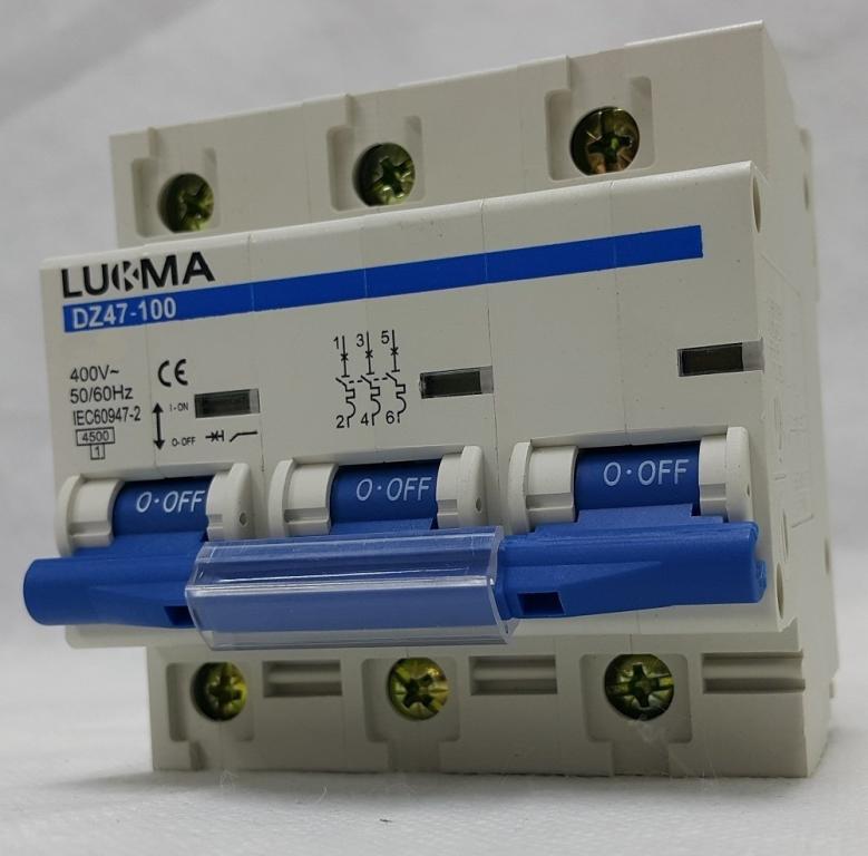 MINI DISJUNTOR TRIPOLAR DIN 40A LUKMA