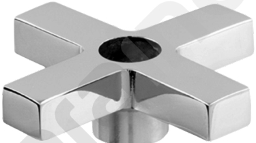 ACABAMENTO CRUZETA 1512 C-383 METAL CROMADA CLARAINOX