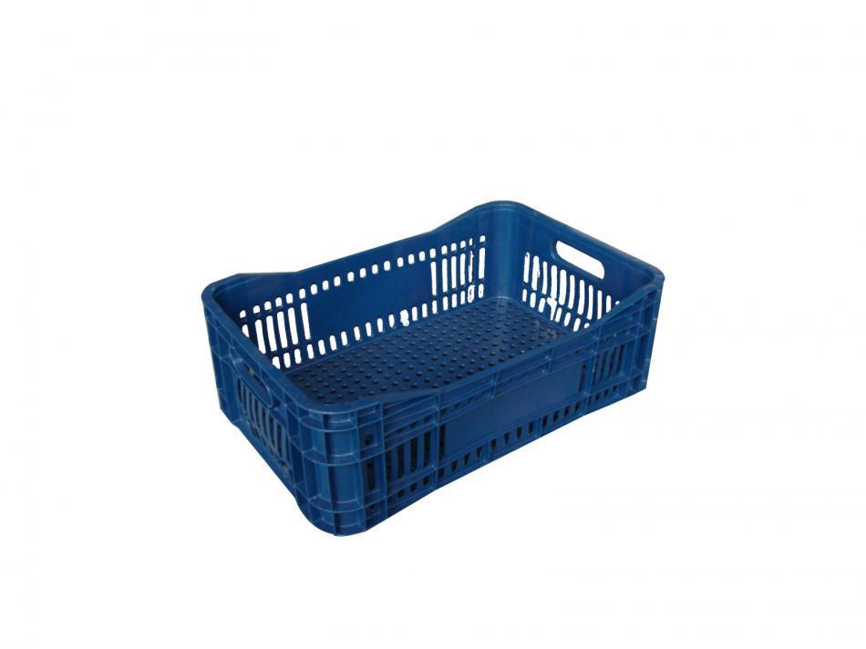 CAIXA PLÁSTICA RETORNÁVEL AZUL 55,5x34x18CM