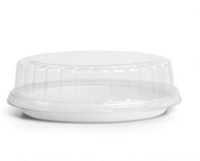 EMBALAGEM BOLO 18CM TAMPA BAIXA BASE BRANCA Ø21,5X6,3CM100UN