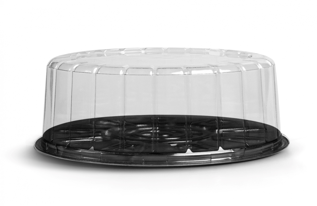 EMBALAGEM PARA TORTA 20CM F50 TAMPA BAIXA Ø25,5X8,7CM 50UN