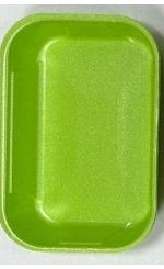 BANDEJA EPS MEDIA FF54 VERDE 21,7X14,5X3,5CM 400UN