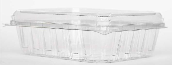 EMBALAGEM ARTICULADA F168 COM FUROS 17,8X15X6CM (FRUTAS 500GR)
