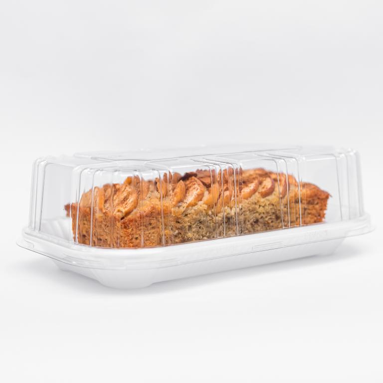 BANDEJA EPS FF64 TAM16X27 X8,2CM C/TAMPA PET BAIXA