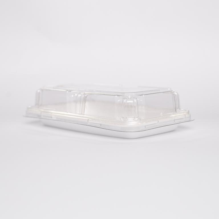 BANDEJA EPS FF06 PQ TAM18,9X11,2X4,5CM TAMPA PET BAIXA