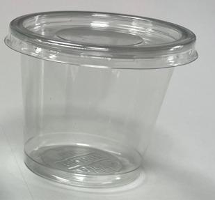 POTE MOLHO COM TAMPA 60ML F697 TRANSPARENTE Ø5,9X4,7CM 700UN