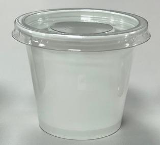 POTE MOLHO COM TAMPA 60ML F697 BRANCO Ø5,9X4,7CM 700UN