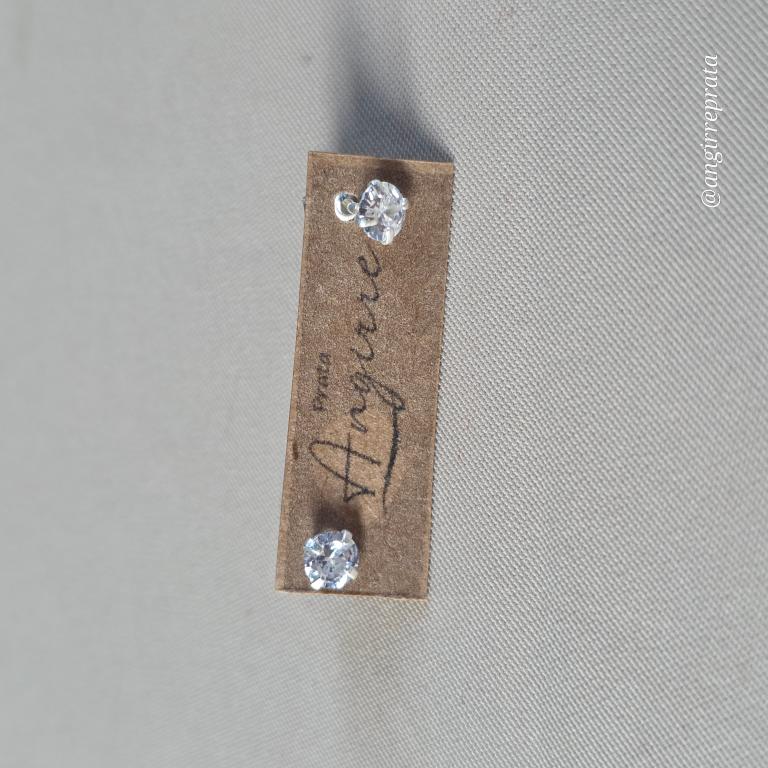 Brinco ponto de luz transparente, tam 0,4 mm, tarraxa