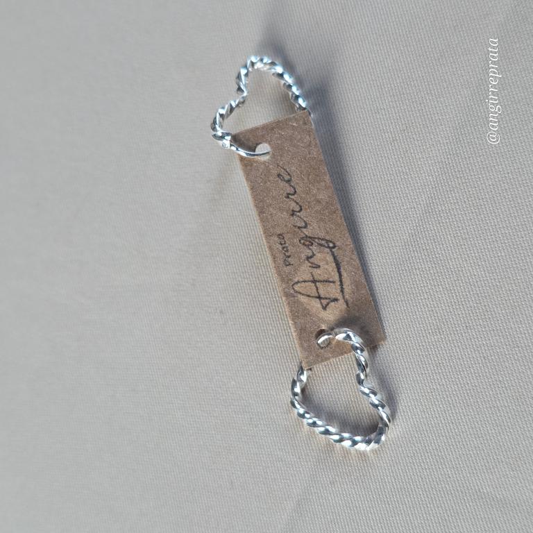 Brinco coração fio torcido, encaixe, tam 1,0 x 1,0 cm, prata925