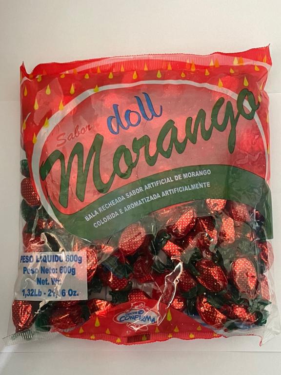 Bala Doll Morango 600g Confirma