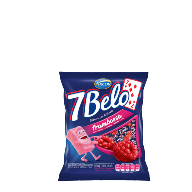 bala 7 belo framboesa 500g