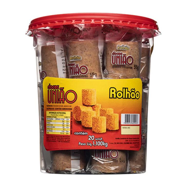 doce de pote paçoca rolhão 20un