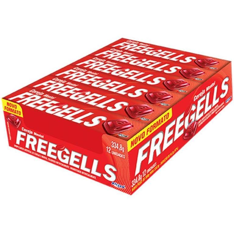 drops freegells cereja mentol 380g 12un