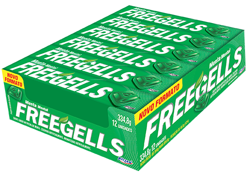 drops freegells menta mentol 380g 12un