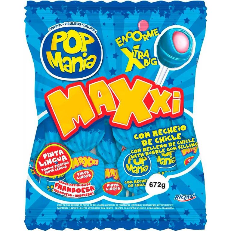Pirulito Maxxi Framboesa 24un