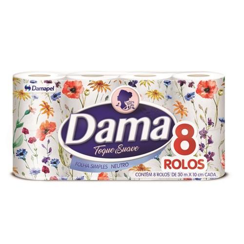 Papel Higiênico Dama Simples 8