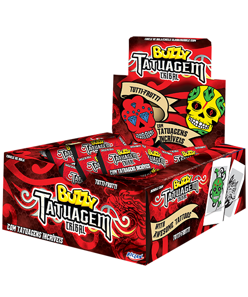 Chiclete Buzzy Tutti Frutti 360g