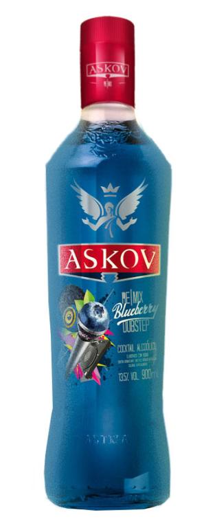 Cachaça Vod Askov Azul Blueberry