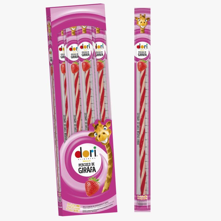 Pescoço de girafa morango