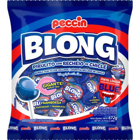 Pirulito Blong Blue 24un
