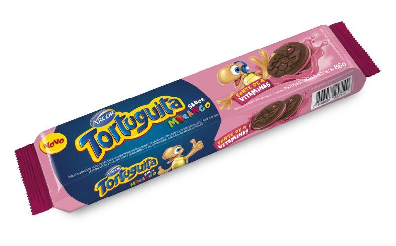 Biscoito Tortuguita Morango 86g