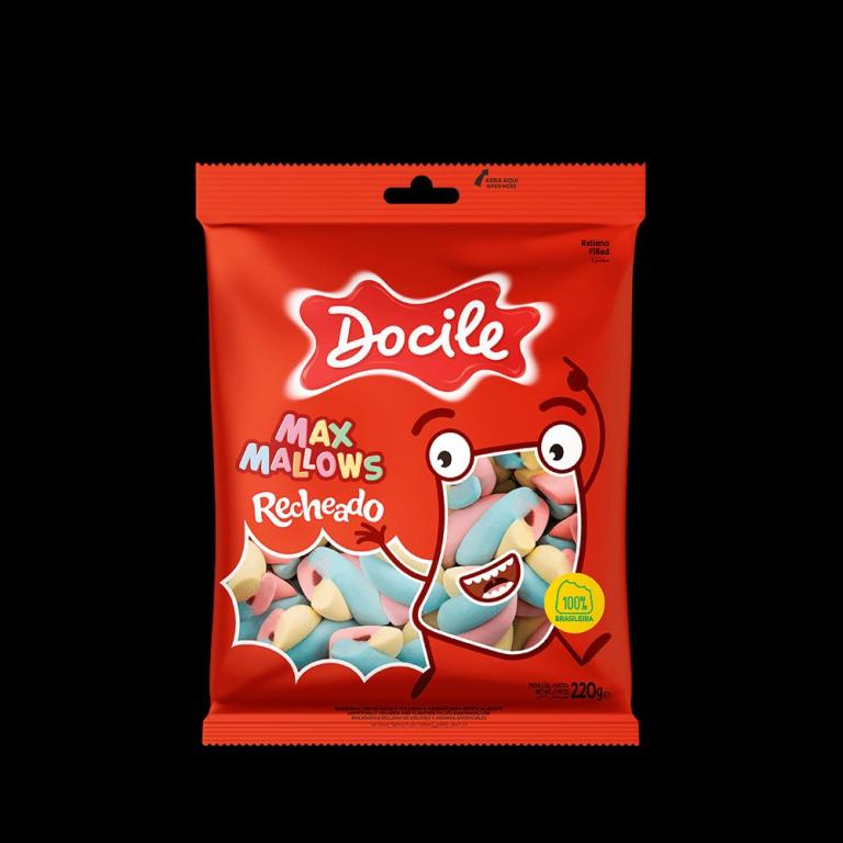 Marshmallows Maxmallows Recheado Dicile 220g