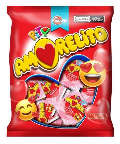Pirulito pity Amorelito morango