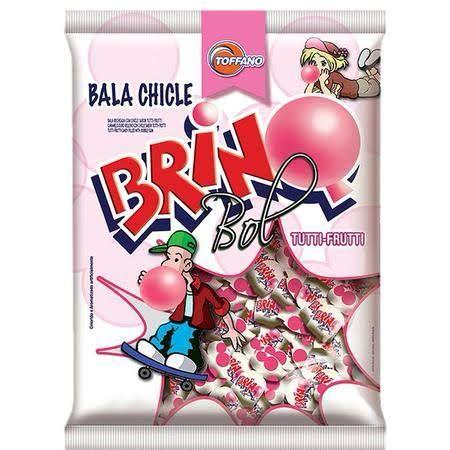 Bala Chiclete Brinq Bal Tutti Frutti