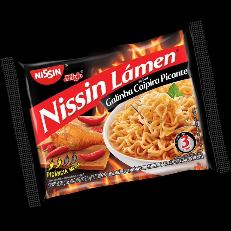 Miojo Nissin galinha caipira picante