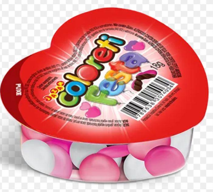 Confeito Coloreti Coração Ducream 450g