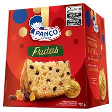 Panco Pão Panetone Frutas Cristatalizadas C/Uvas Passas