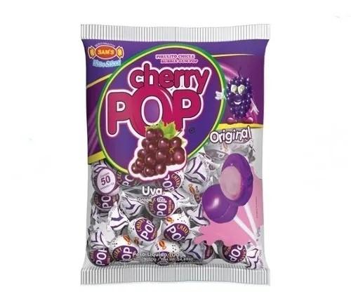Pirulito Cherry Pop Uva 50un
