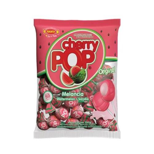Pirulito Cherry Pop Melancia 50un