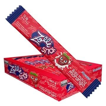 Bala Zollé Stick Morango 12g