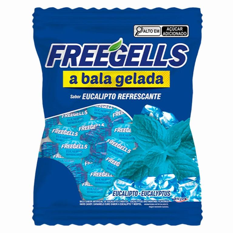 Bala freegells Eucalipto 584g