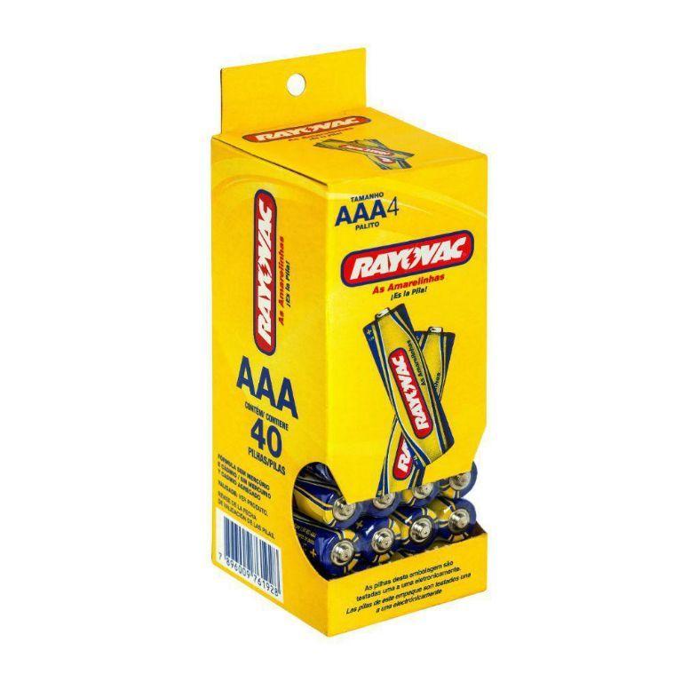 PILHA RAYOVAC PALITO AAA CX-40UN.