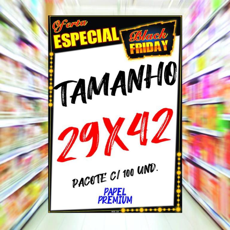CARTAZ MOD 209 ***BLACK FRIDAY*** C/ 50 UND.