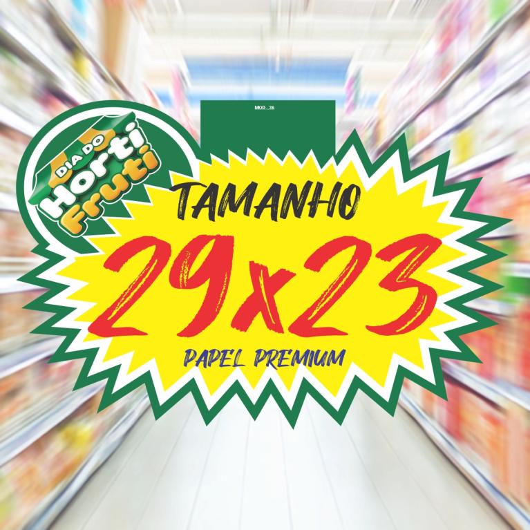 CARTAZ SPLASH MOD 36 ***DIA DO HORTIFRUTI*** C/ 100 UND.