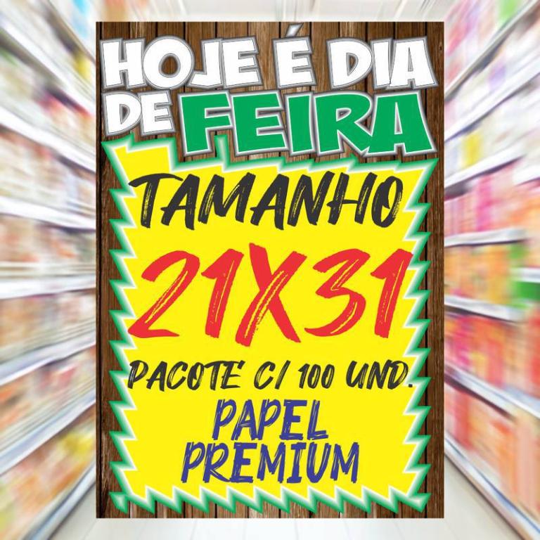 CARTAZ MOD 62 ***DIA DE FEIRA*** C/ 100 UND.