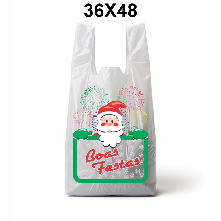 SACOLA ESPECIAL ***BOAS FESTAS*** 36X48 C/1.000 (MICRA 0,026 - 3,7KG)