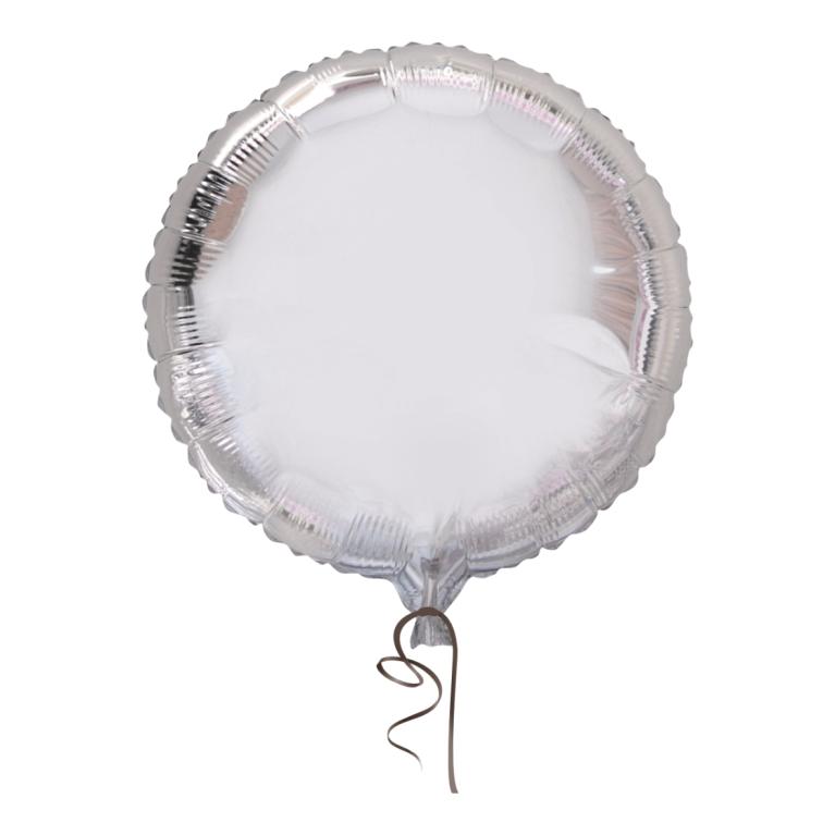 BALAO *BOLA* *PRATA* 18'' UND. PCT C/ 05 UND.