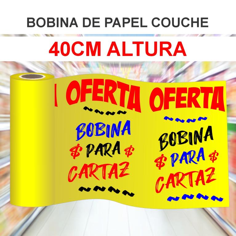 BOBINA DE COUCHÊ 40CMX4KG ***OFERTA*** 40CM ALTURA***