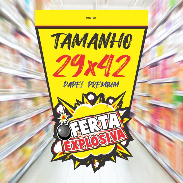 CARTAZ SPLASH MOD 306 ***OFERTA EXPLOSIVA*** C/ 100 UND.