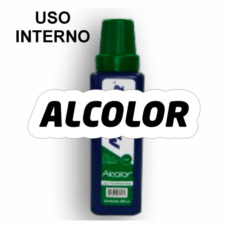 TINTA METIQ 500ML ***ALCOLOR*** ***VERDE***