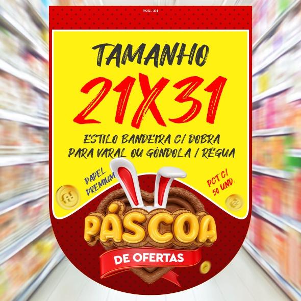 CARTAZ MOD 805 ***PASCOA DE OFERTAS*** 21X31cm (A4) C/ 50 UND.