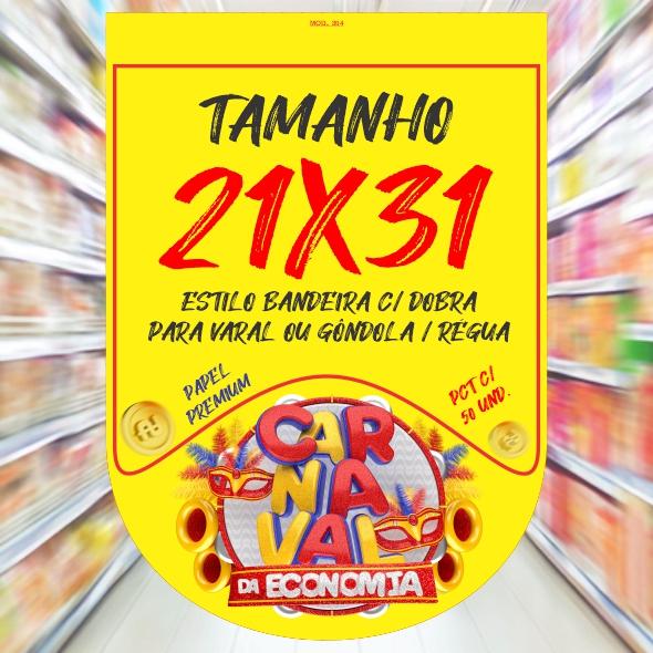 CARTAZ MOD 805 ***CARNAVAL DA ECONOMIA*** 21X31cm (A4) C/ 50 UND.