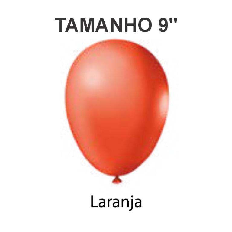 BALÃO 9'' ***LARANJA*** C/ 10 UND. - MXF