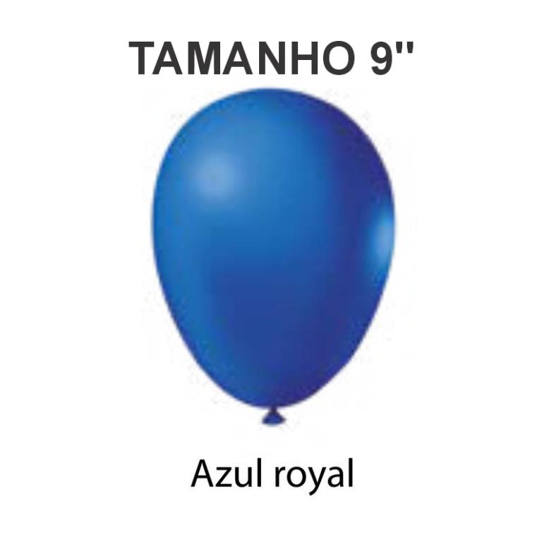 BALÃO 9'' ***AZUL ROYAL*** C/ 10 UND. - MXF